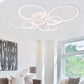 Lustra LED cu Telecomanda, 264W, Dimabila, Alb 8067/4+4int