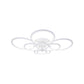 Lustra LED cu Telecomanda, 264W, Dimabila, Alb 8067/4+4int