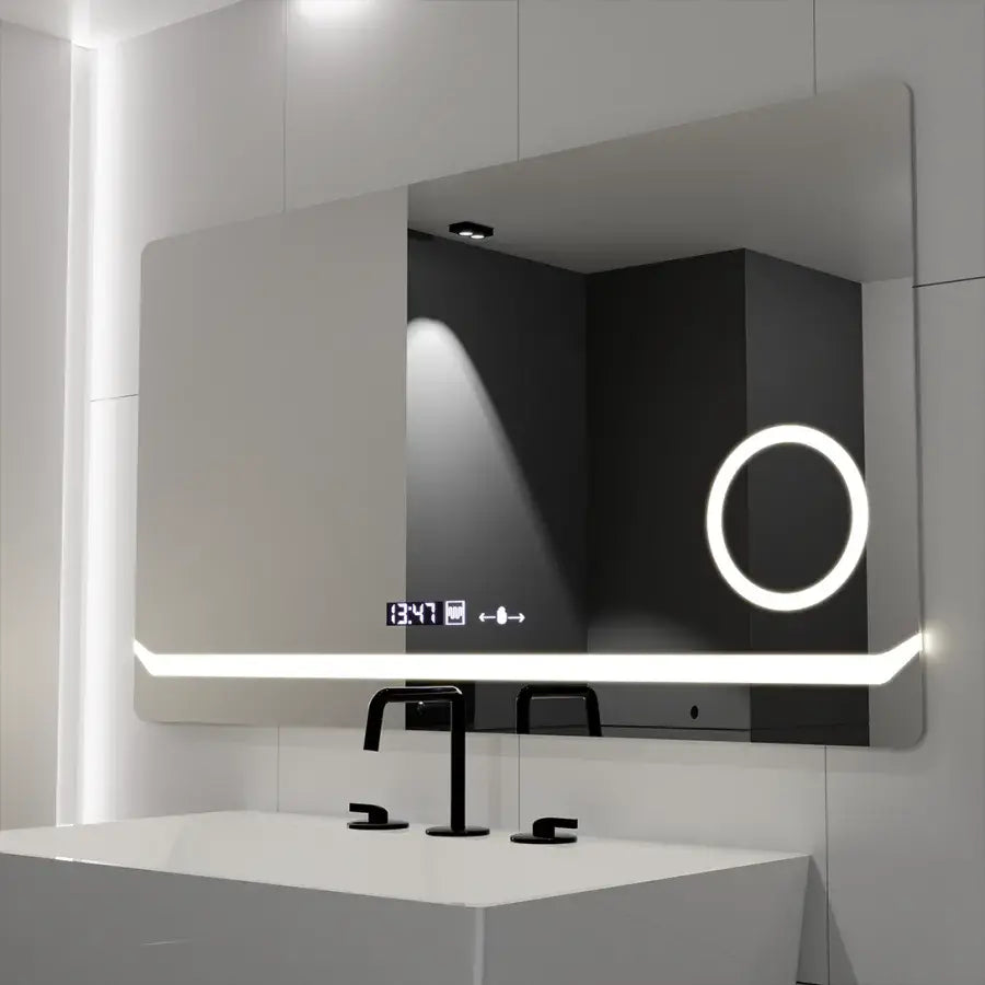 Oglinda LED Touch Brillante Sistem Dezaburire Lupa Cosmetica 80x60 cm Colectia Marcello Funghi