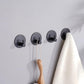 Suport tip Agatatoare pentru Prosop, Inox, Negru, Adeziv